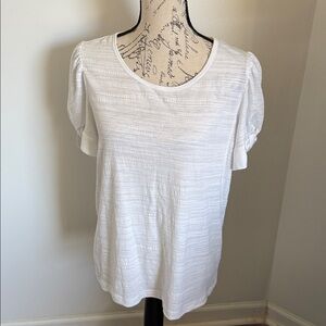 L Jane & Delancey Elegant White Women's Top